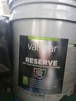 5 gal Valspar Reserve (Satin Interior) Primer and Paint