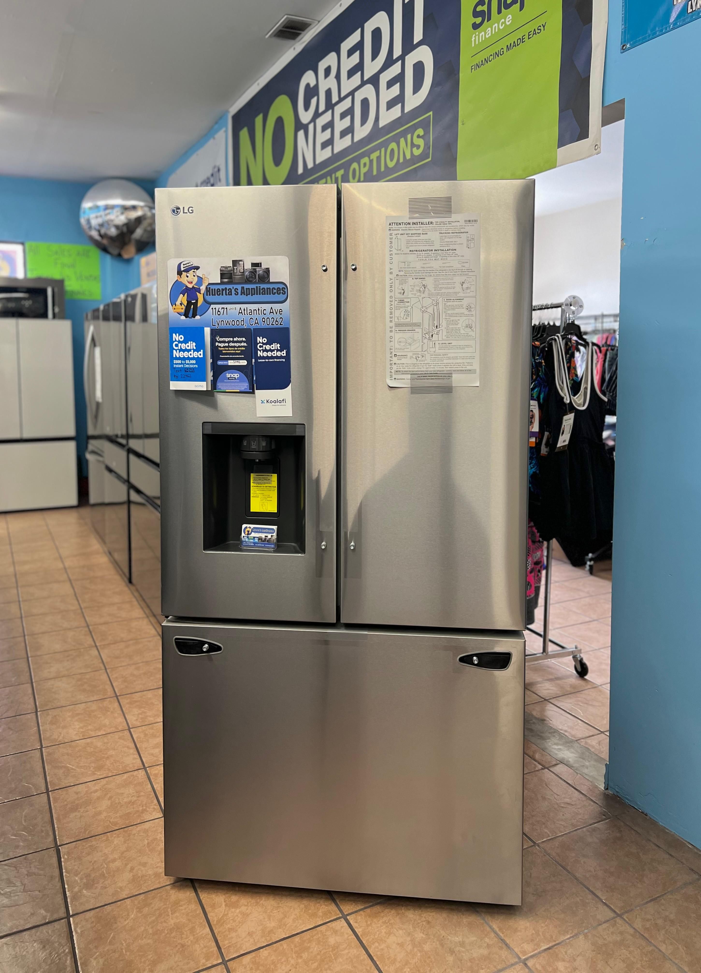 LG 26 Cu. Ft. Smart Counter Depth Max French Door Refrigerator With Dual I’ve Makers