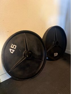 45 Lb Olympic Weight Plates Pair