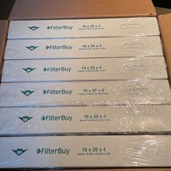 Set Of 6 Brand New  Filterbuy Air Conditioner Fikters 16x25x4