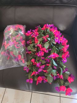 Artificial Hanging Flower Vines – 2 Pack