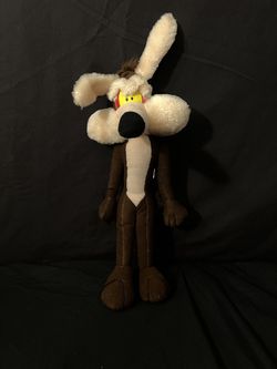 Vintage Ace Novelty Company Wile E Coyote Plush Bendable Ears 1995(minor tears)