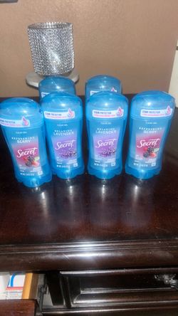 Secret deodorant.   $5 each