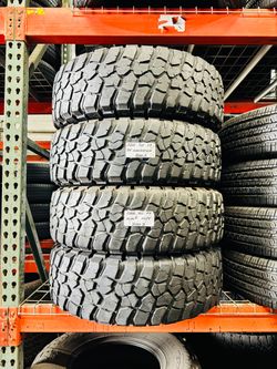 💰 Best deals are ca$h in person 4 USED TIRES LT255/75R17 BF GOODRICH KM3 M/T 255/75R17 MUD TERRAIN 255 75 17