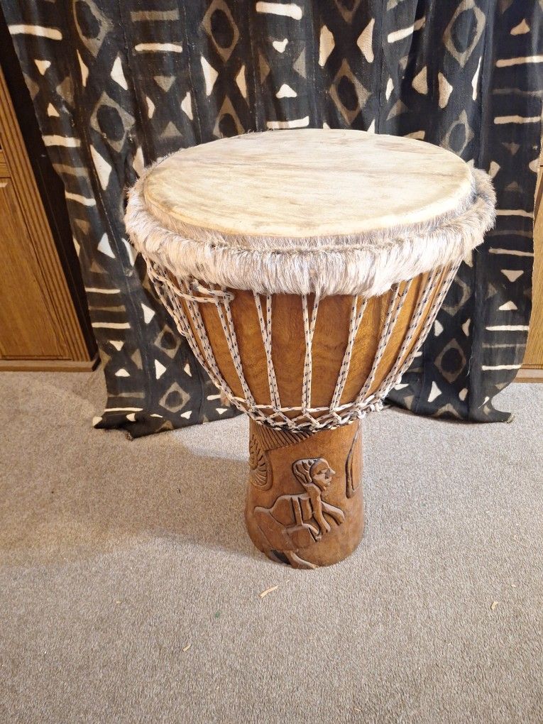 Ghana Djembe Drum 26H X 15W