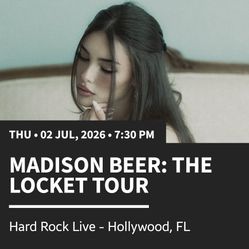 Madison Beer Tickets