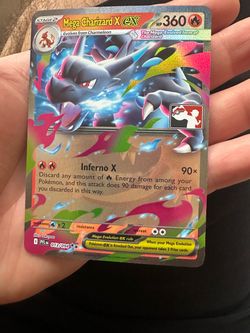 Mega Charizard X EX play pack series 9 stamp Pokemon