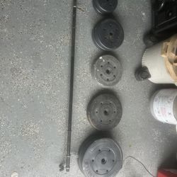 Weights And Barbell