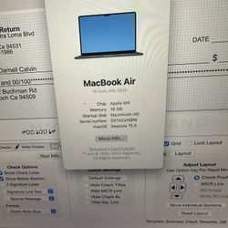 Mac Book Air M4 16inch
