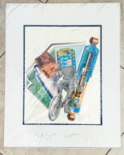 “Pedaling Through Time” — Retro Bicycle & Mechanical Collage by Sergio Lalaian