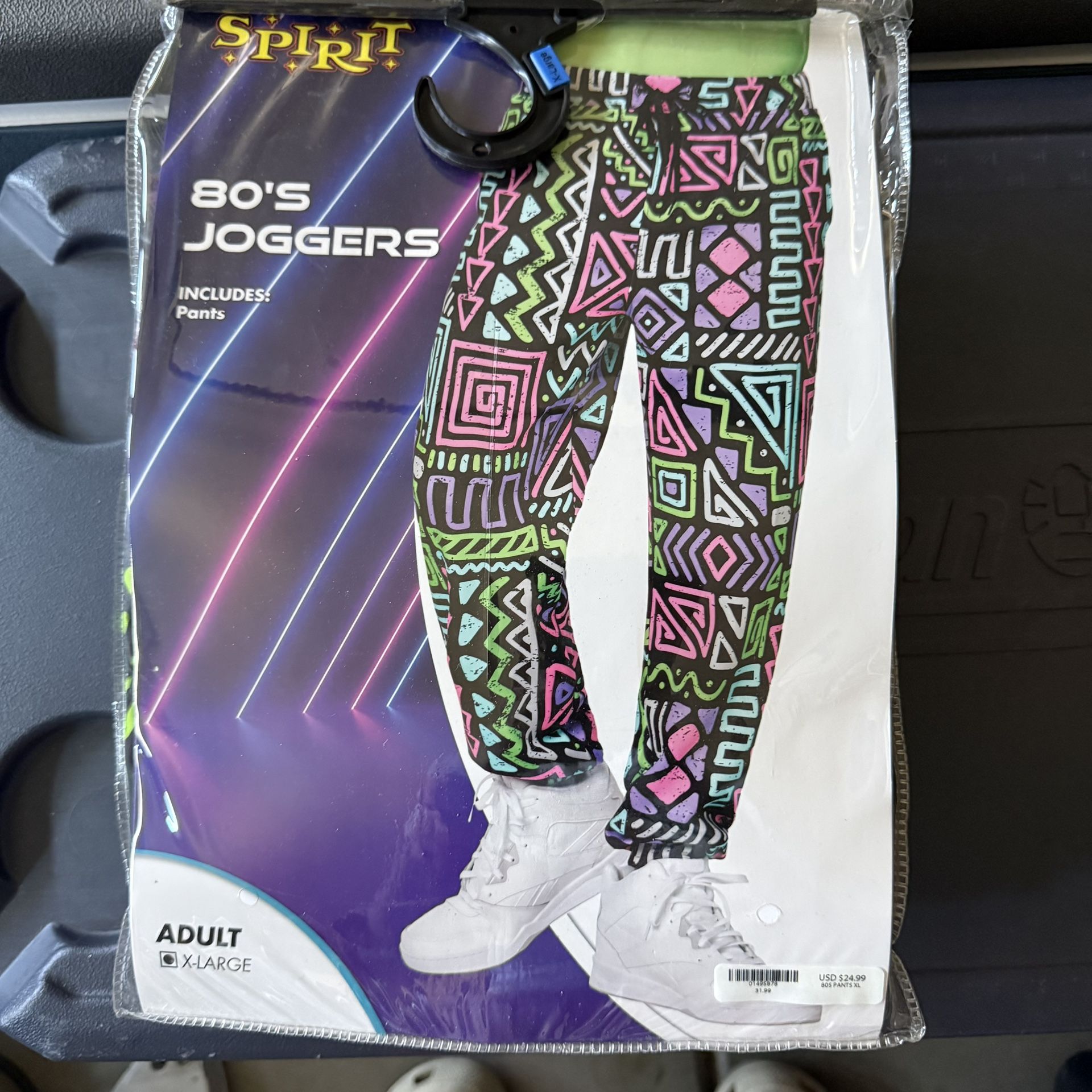 Men’s 80’s Jogger & Visor Costume 