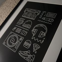 🔥 HIP-HOP LIFESTYLE ART — 23” x 17” Professionally Framed 🔥