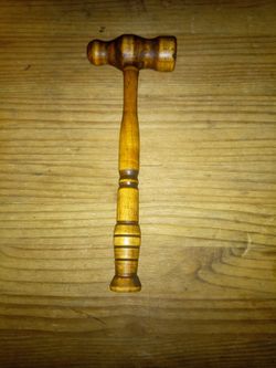 Handmade cherry wood hammer
