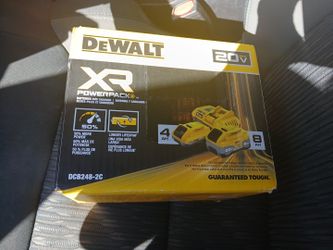 Dewalt 20v XR PowerPack batteries & charger kit
