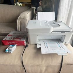 HP Deskjet Printer + Cartridge + Paper