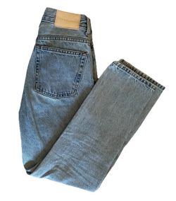 Everlane The 90s Cheeky Jean Light Wash Straight Leg Organic Cotton Size 23 Crop