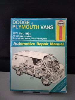 Haynes Dodge & Plymouth Vans 1971 thru 1991 Automotive Repair Manual