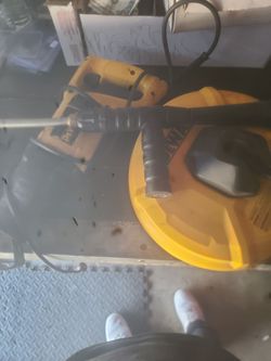 Dewalt saw and floor cleaner for a pressurewasher