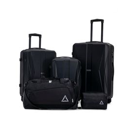 Luggage set 5 piece black (NEW)