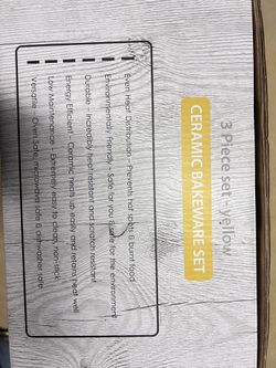 Perlite 3 Piece Ceramic Bakeware Set