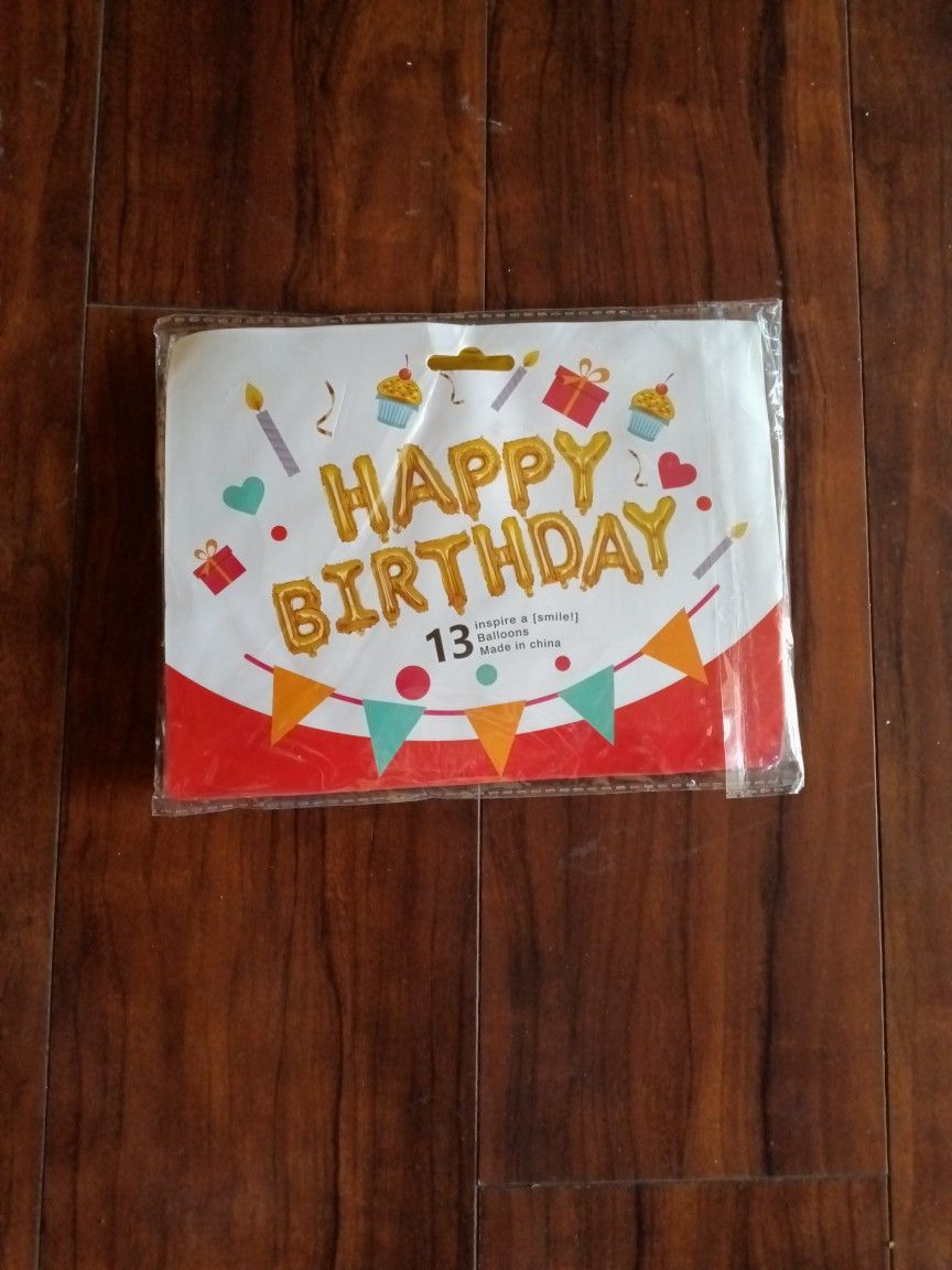HAPPY BIRTHDAY Gold BALLOONS