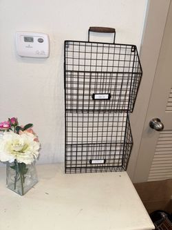 ⭐️ NEW METAL WALL ORGANIZER STORAGE RACK