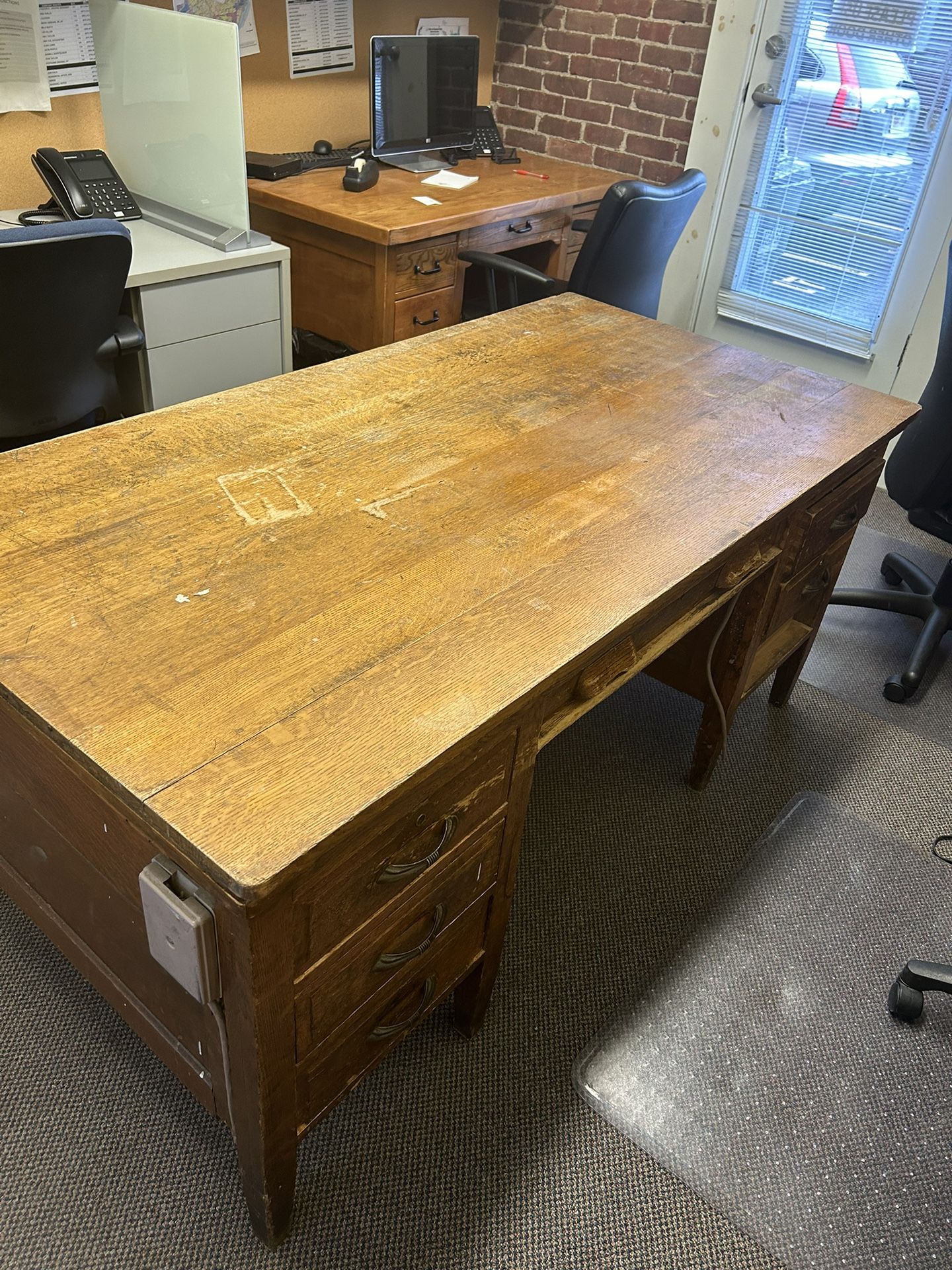 Vintage Oak Desk
