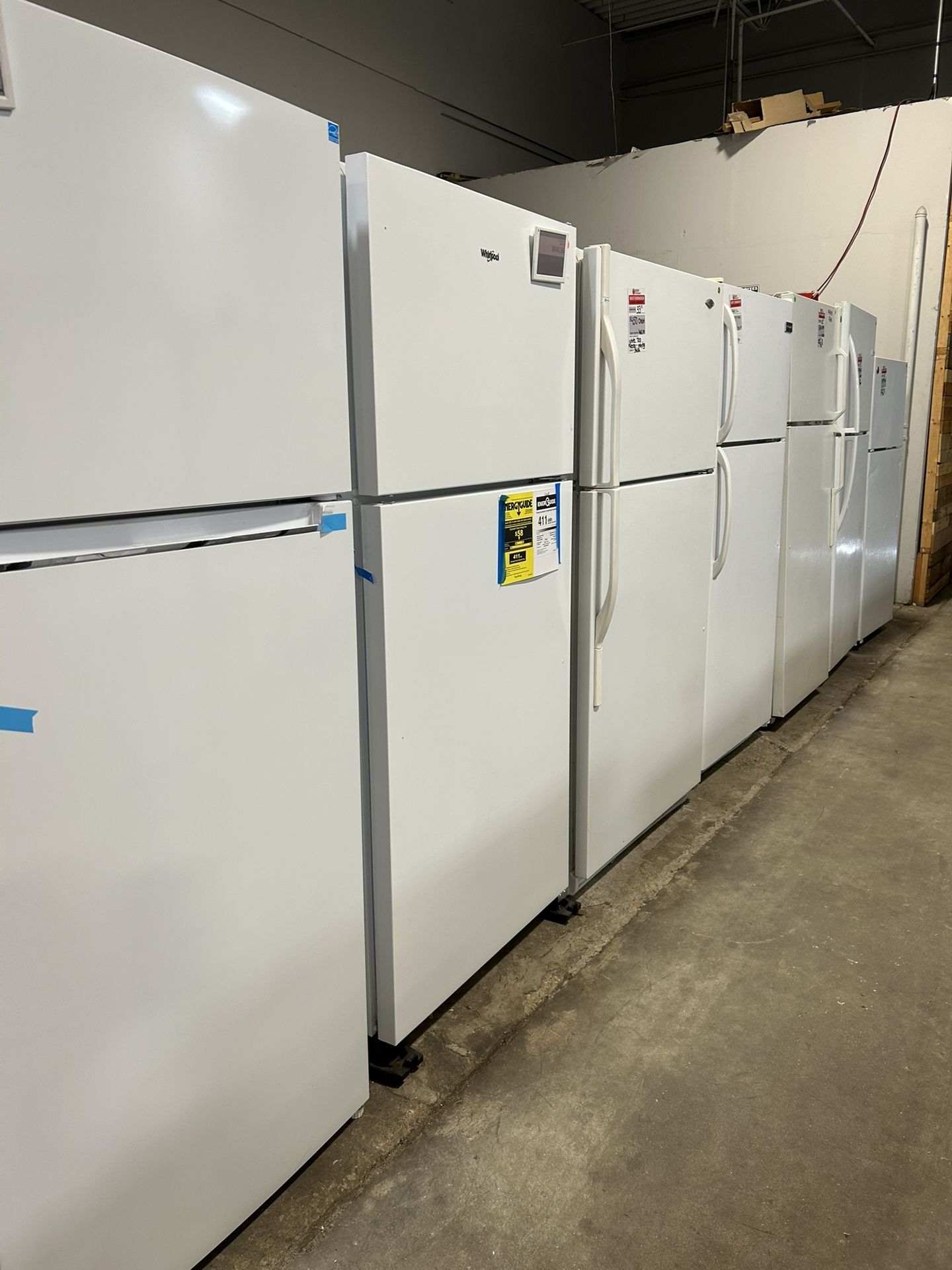 White Top Freezer 30” Inch Width Fridges 