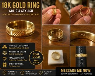 18k gold ring