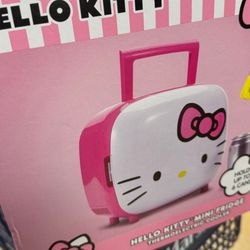 NEW IN BOX Hello Kitty Mini Fridge By Sanrio  Check out my other listings.