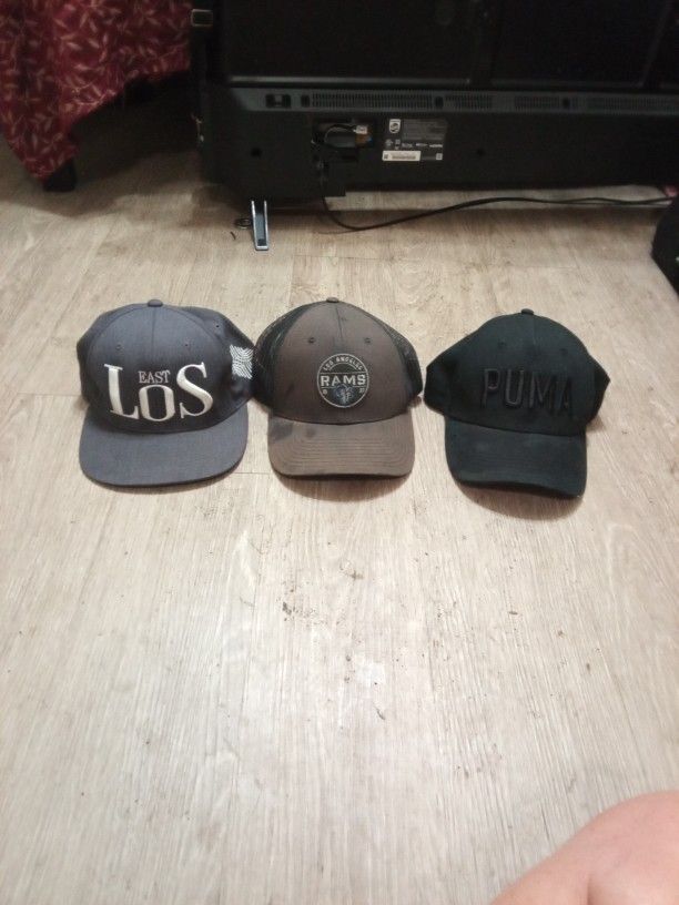 Black Puma Brown Los Angeles Rams And Dark Gray East Los Baseball Caps