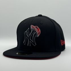 NY Yankees 100th Anniversary Black 59FIFTY Hat