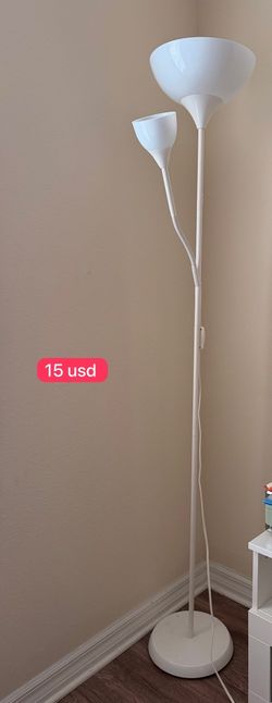 White Floor Lamp with Reading Light