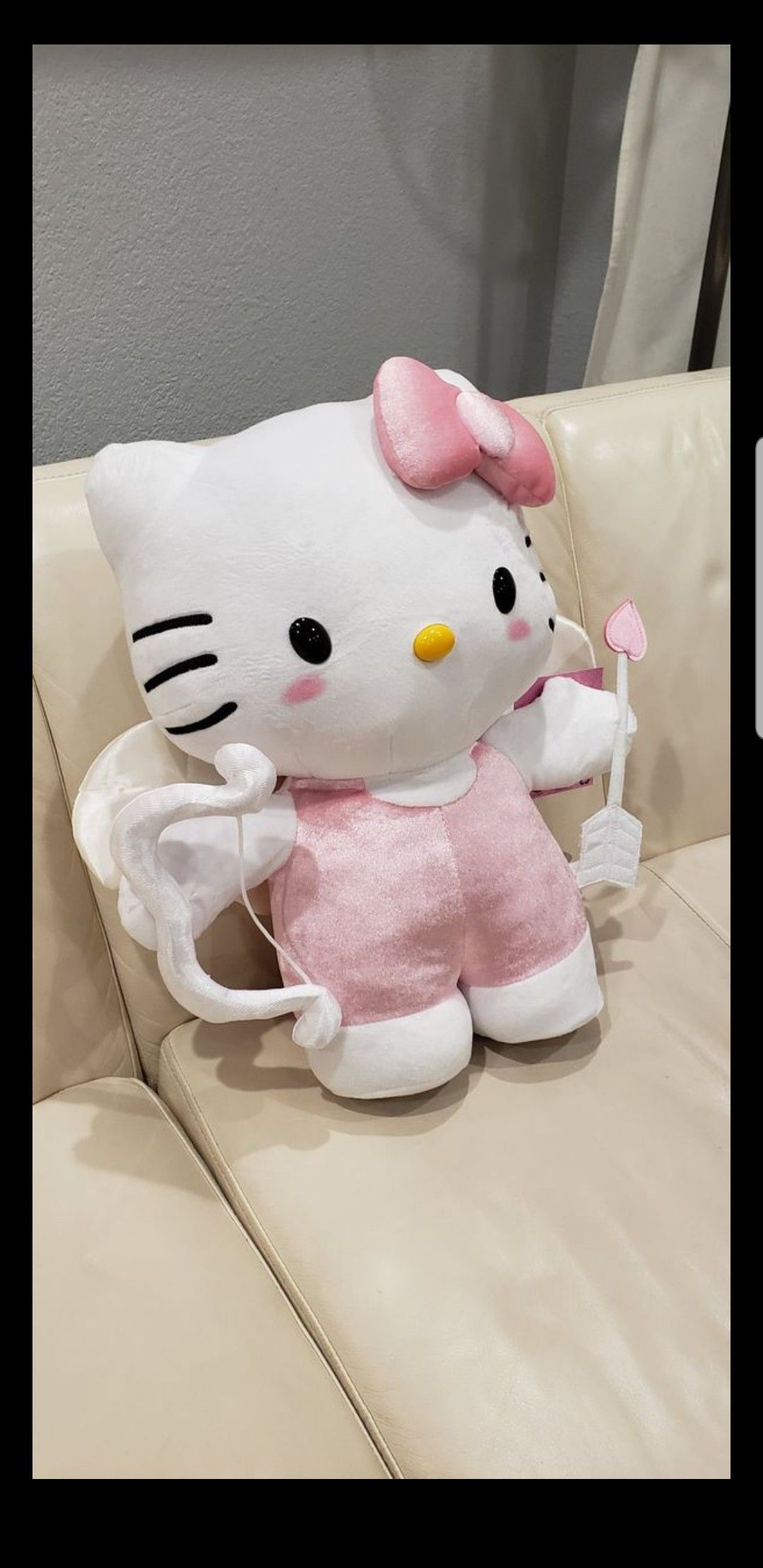 Large 19" Hello Kitty Sanrio Cupid Valentine's day stuffed animal