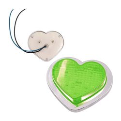 BRAND NEW 2PCS Green Heart Shaped Side Marker / Accessory / Led Light / Turn Signal