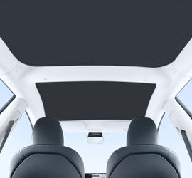 Glass roof sunshade for Tesla model 3