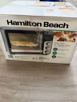 New Hamilton Beach Easy View XL Toaster Oven with Sure-Crisp Air Fry