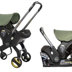 Doona Infant Car Seat & Stroller – Green/Black – Like New