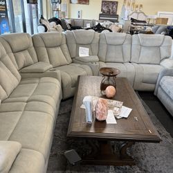 Power Reclining Sectional On Sale
