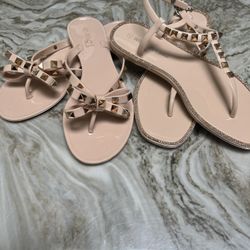 Ladies Jelly Studded Sandals 