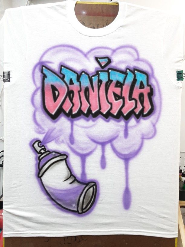 Airbrush T-shirt Design/ Graffiti name Style 