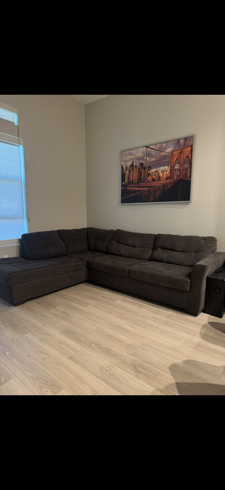 Sectional Midnight Gray Couch 