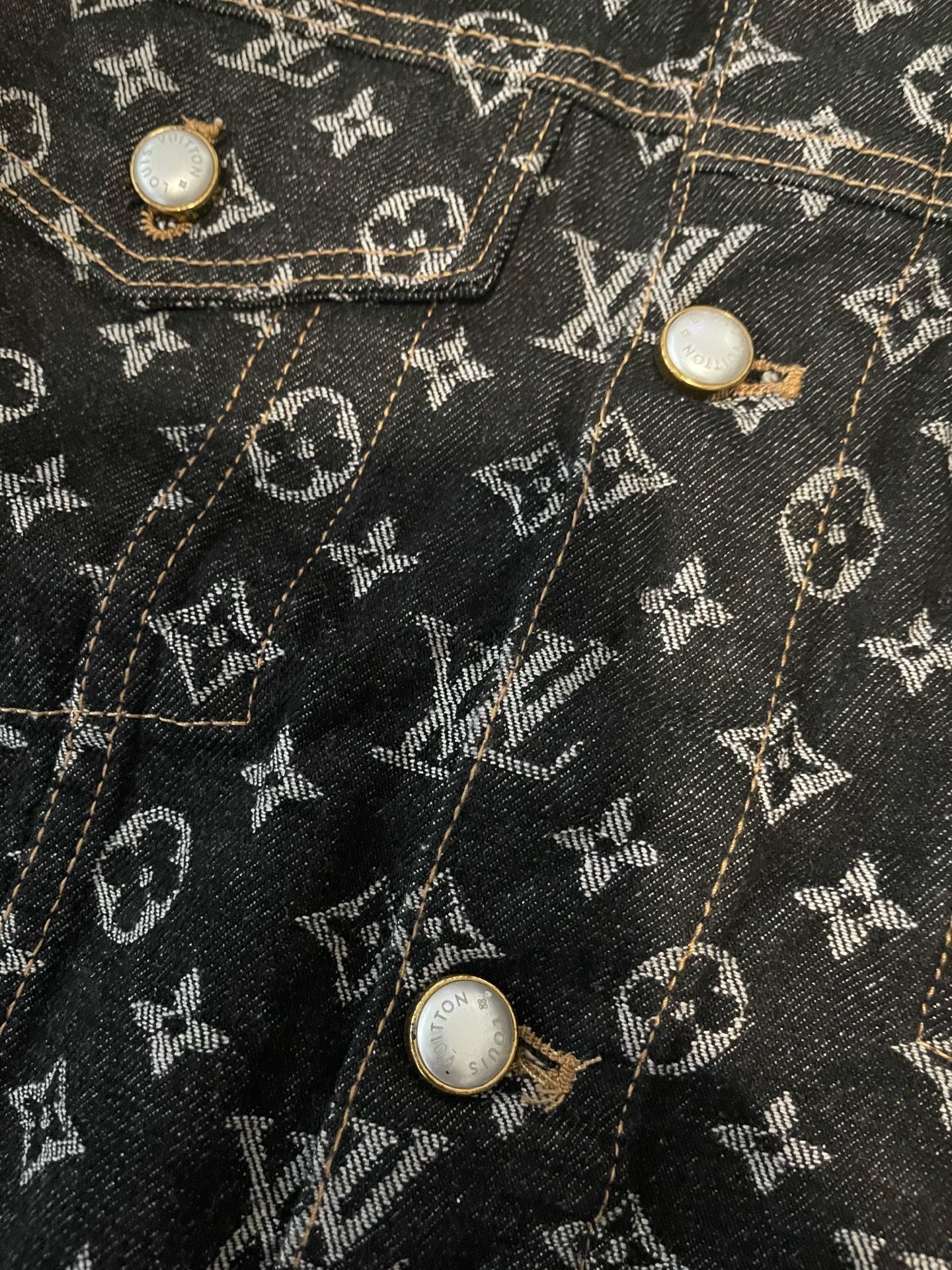 ✨ New Louis Vuitton Monogram Jacquard Denim Jacket