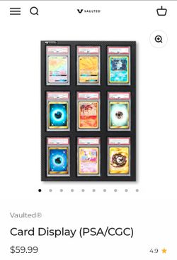 VAULTED PSA 9 CARD HOLDER DISPLAY