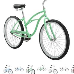 FIRMSTRONG 26" URBAN LADY SINGLE SPEED - WOMEN'S BEACH CRUISER BIKE (MINT GREEN)