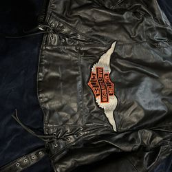 Harley Davidson Leather Jacket And Best 