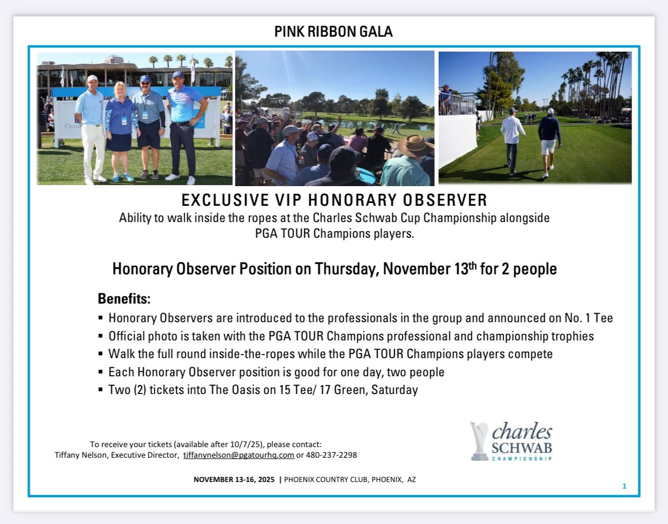 EXCLUSIVE VIP HONORARY OBSERVER 