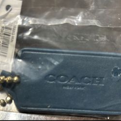 Coach Leather Hangtag Charm