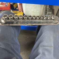 Snap On 3/8s Chrome Sockets 8mm-19mm Set 