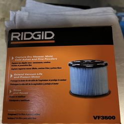 RIDGID Wet/Dry 3-4.5 Gallons Vacuum Filter